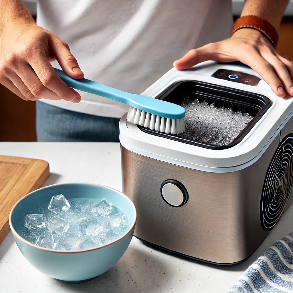 how to clean portable ice maker with lemon juice